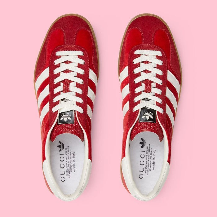 Adidas Gucci Gazelle Indoor Burgundy White Exclusive 707848 9STU0