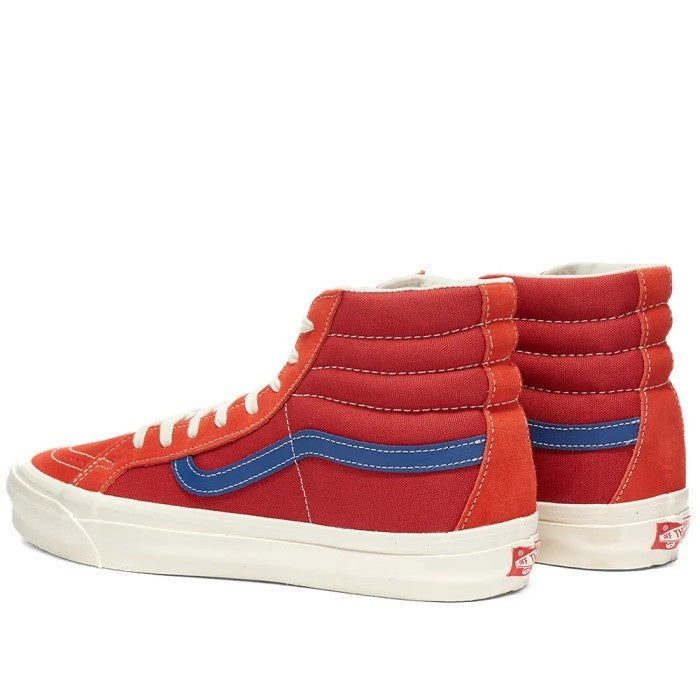 VANS VAULT OG SK8-HI LX GRENADINE POMPEIAN RED ORIGINAL VN0A4BVBXEN