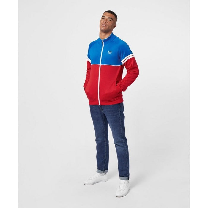 Sergio Tacchini Orion Track Top Blue Red White ORIGINAL