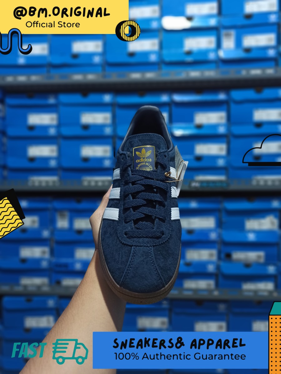 Adidas Munchen Navy Gold Metallic ORIGINAL GX8658