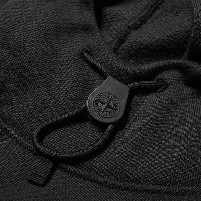 Stone Island Pop Over Hooded Black