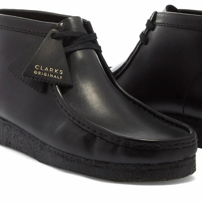 CLARKS ORIGINALS WALLABEE BOOT BLACK FULL LEATHER
