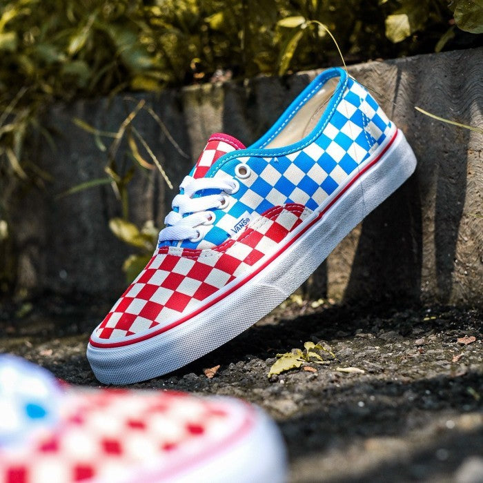 Vans Authentic Classic Checkerboard Blue Red