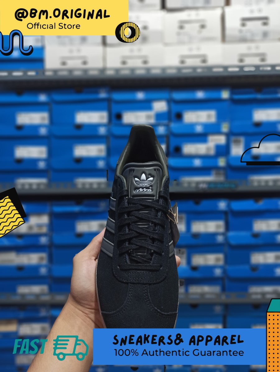 Adidas Gazelle Black Grey Gumsole ORIGINAL GX2210 – BM STORE ORIGINAL  FOOTWEAR