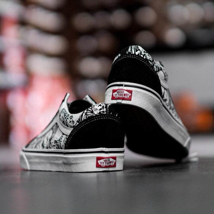 Vans Oldskool Forgotten Bones Black White ORIGINAL