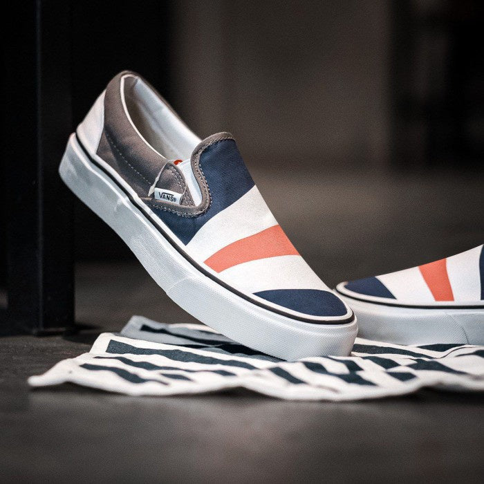 Vans Slip On Custome Made For You Blue / White / Spice Orange ORIGINAL