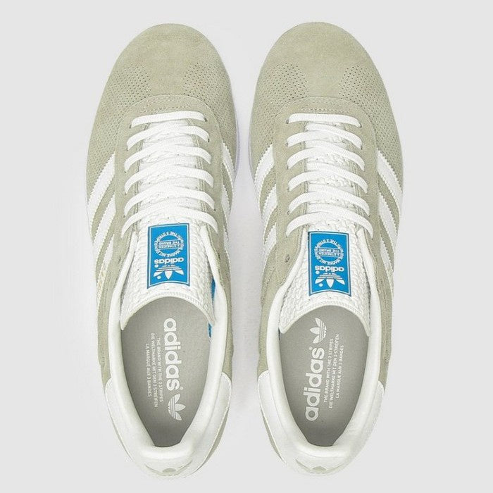 Adidas Gazelle OG Grey Triple White Blue Exclusive ORIGINAL
