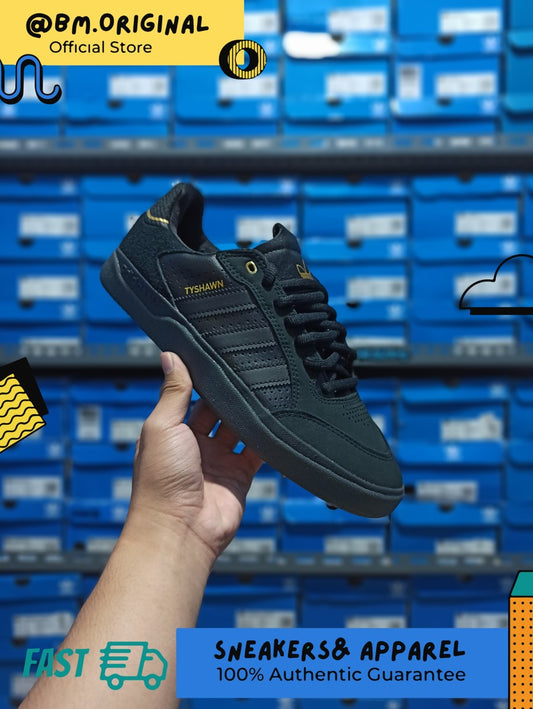 Adidas Tyshawn Low Core Black Gold Metallic ORIGINAL GY6957