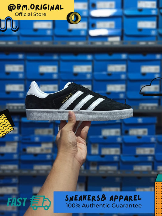 Adidas Gazelle 85 Black Core Black White Metallic ORIGINAL FZ5594