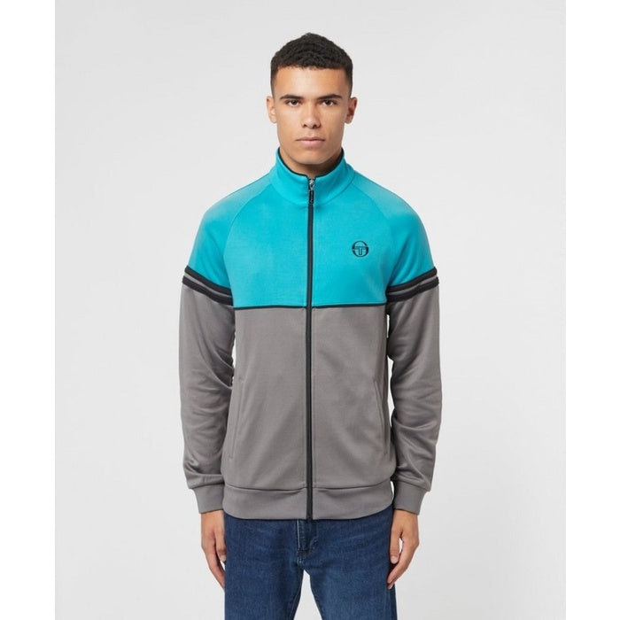 Sergio Tacchini Orion Tracktop Aqua Grey Black Exclusive ORIGINAL