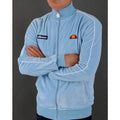 ELLESSE VELOUR PIPING TRACK TOP SKY BLUE 80s Casual ORIGINAL