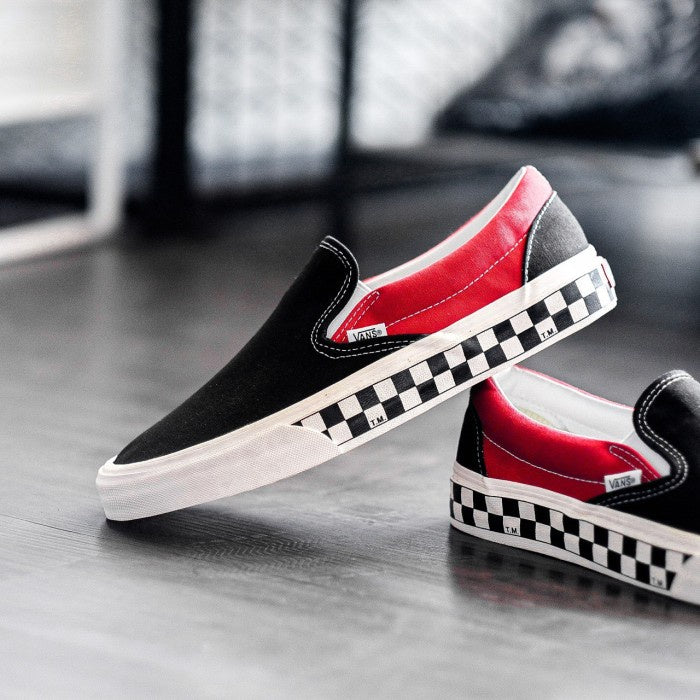 Vans Bmx Slip ON Checkerboard Black Red ORIGINAL