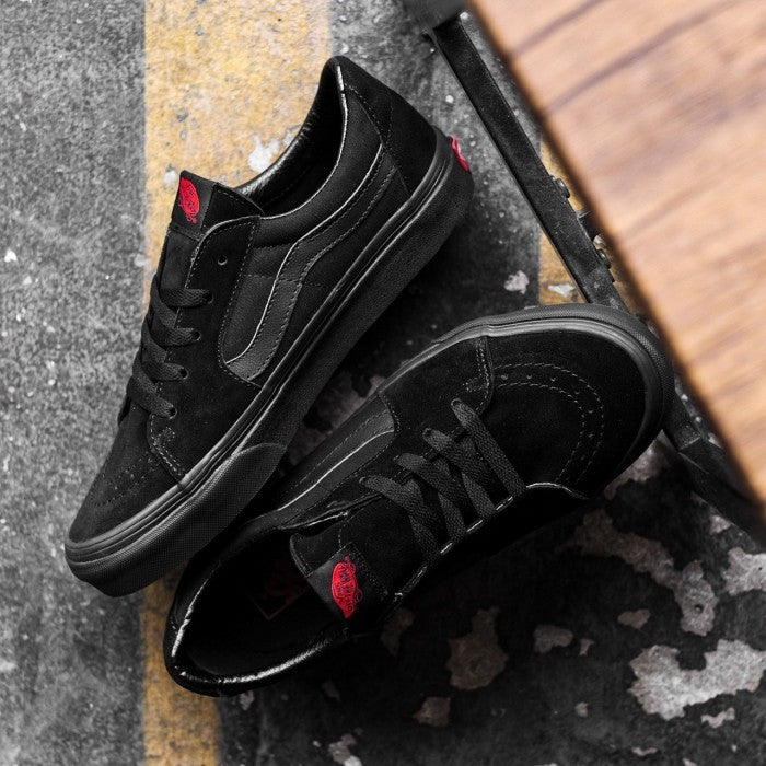 Vans Sk8 Low Classic Black Black Red