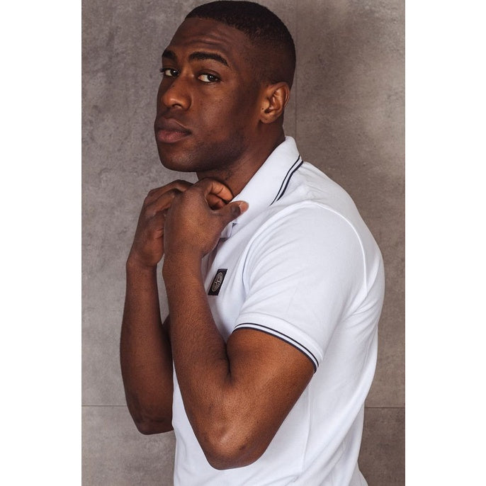 Stone Island 22S18 Stretch Piquè Polo Shirt White ORIGINAL