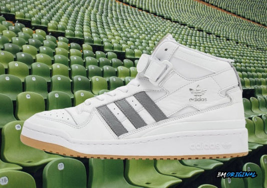 Adidas Forum Mid High Mid White Gray Gumsole Exclusive ORIGINAL