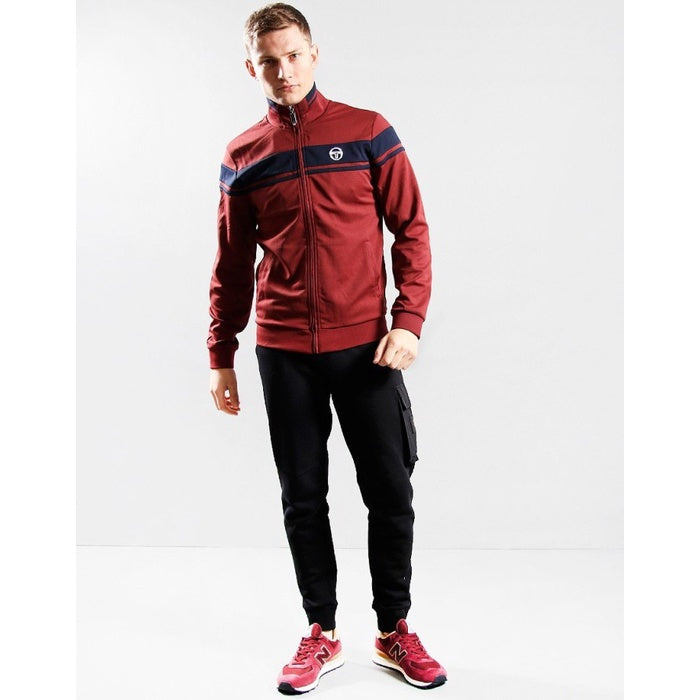 SERGIO TACCHINI DAMARINDO TRACK TOP PORT RED NAVY ORIGINAL