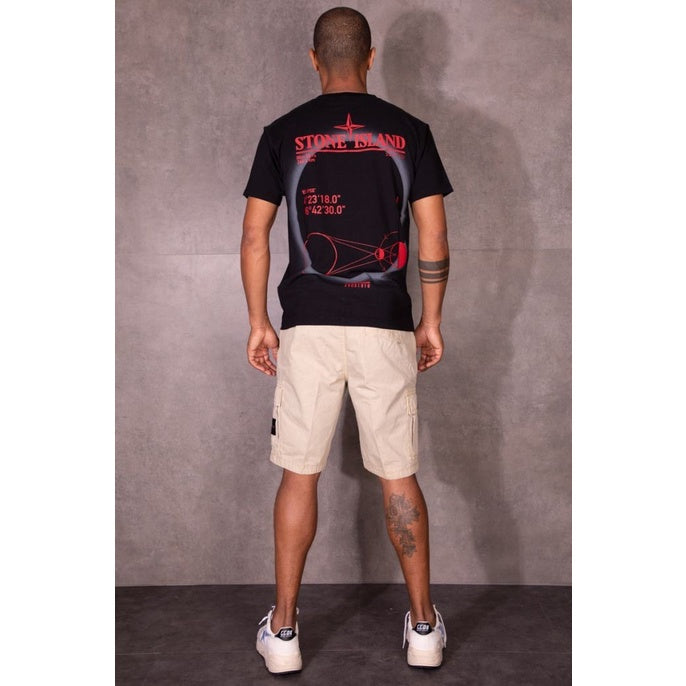 Stone Island 2NS97 30/1 T-shirt Cotton Jersey Black ORIGINAL