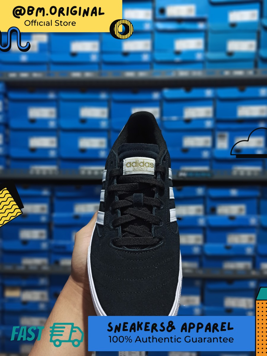 Adidas BUSENITZ VULC II SHOES Black White Skateboarding ORIGINAL EF8472