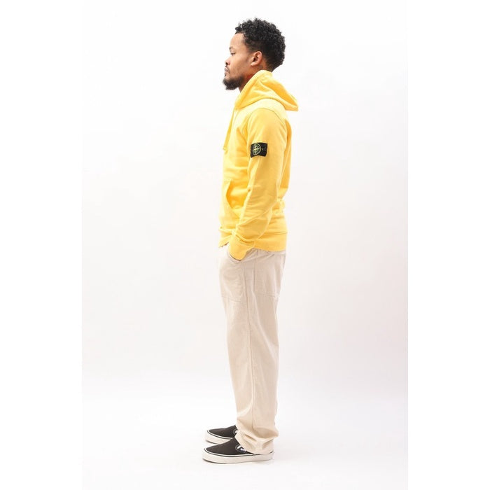 STONE ISLAND Hooded Sweater Yellow ORIGINAL 64151 V0030