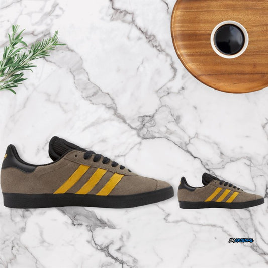 Adidas Gazelle OG Gray Yellow Black Exclusive ORIGINAL