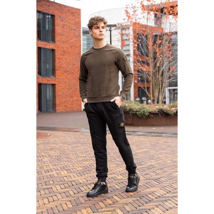 Stone Island Ghost Piece Fleece Sweatshirt Military Green