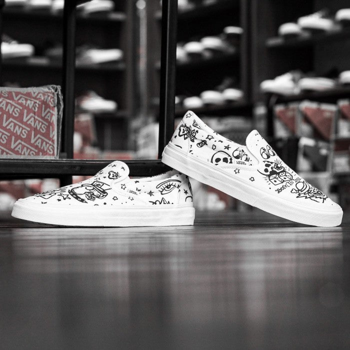 Vans Slip On U-Colour Tatto True White