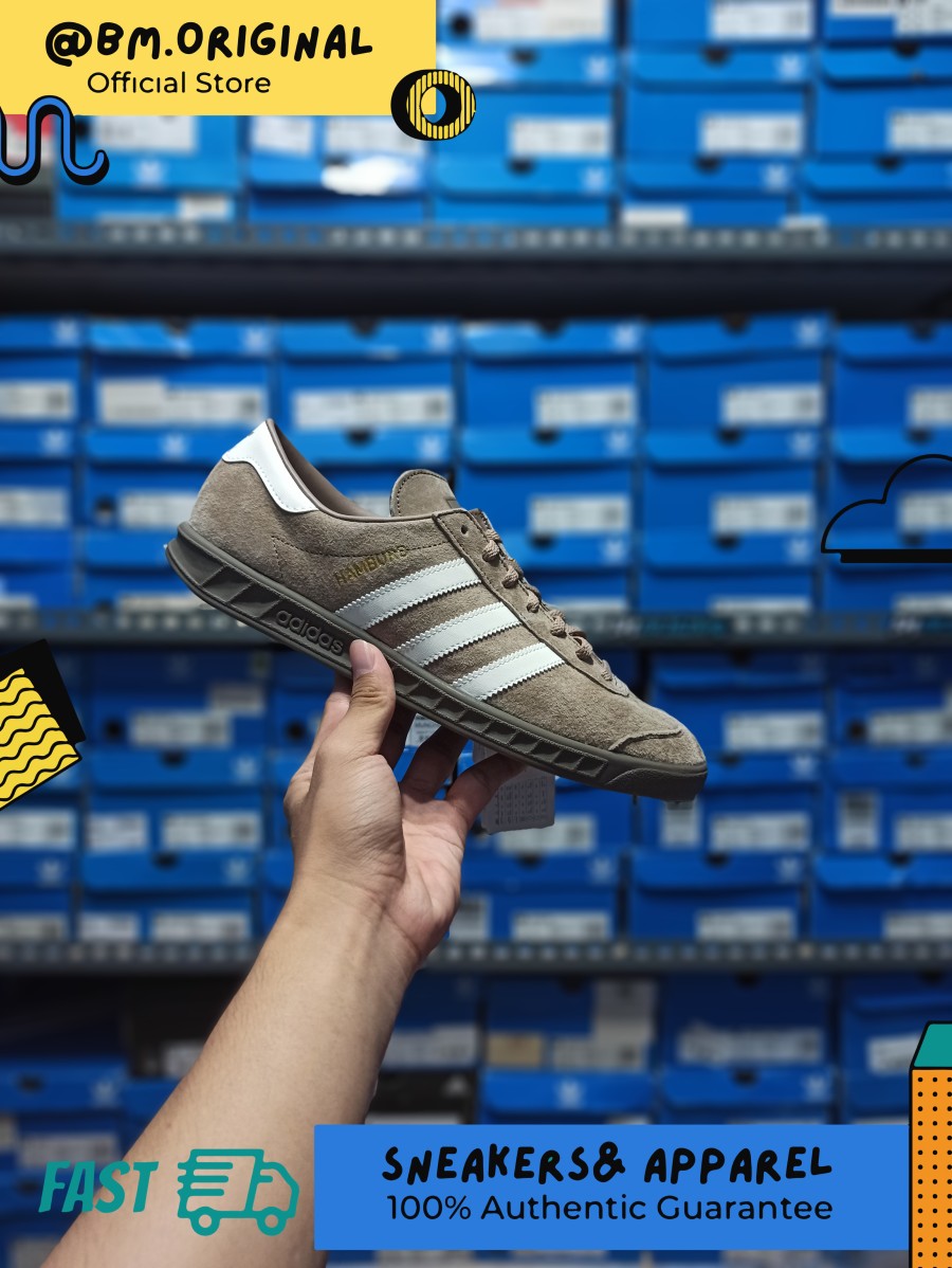 Adidas Hamburg Clear Brown Cream Blacksole ORIGINAL