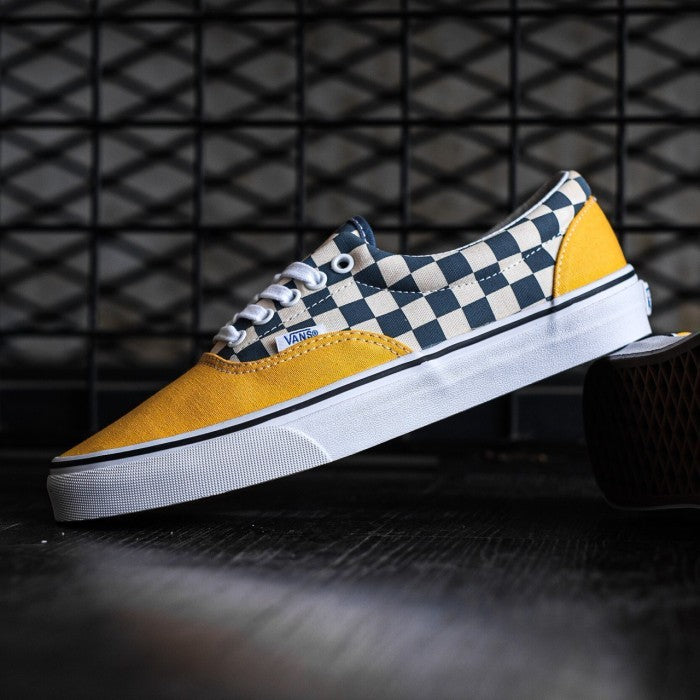 Vans Era Two Tone Checkerboard Black Yellow ORIGINAL