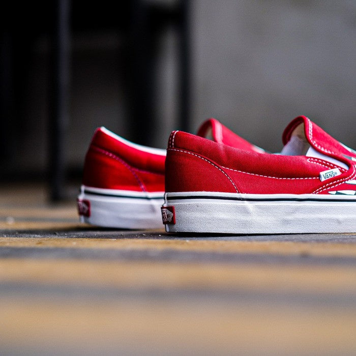 Vans Slip On Checkerboard Flame Red ORIGINAL