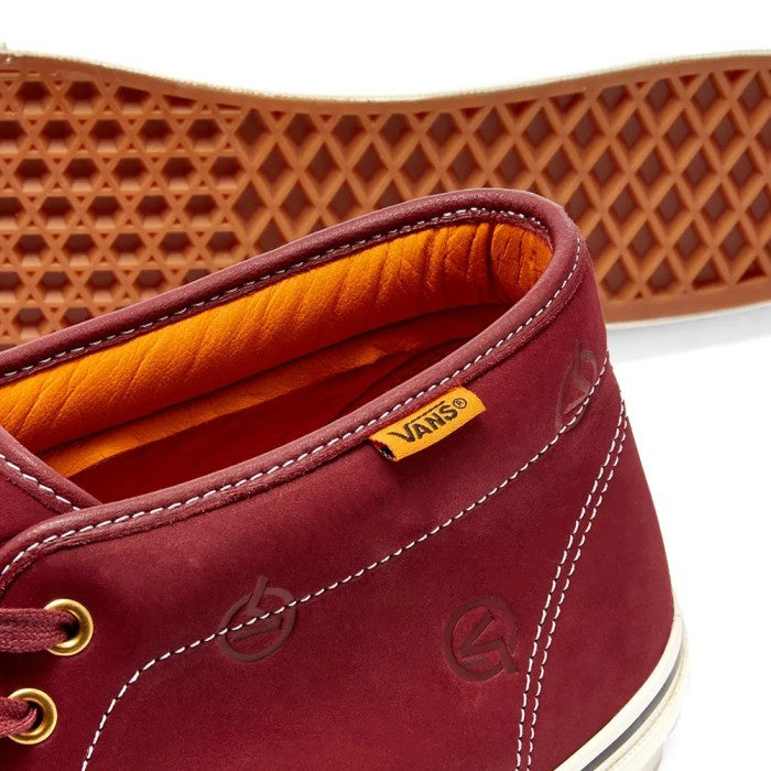 VANS VAULT LQQK STUDIO UA OG CHUKKA BOOT LXCIRCLE BURGUNDY VN0A5FBV2SO