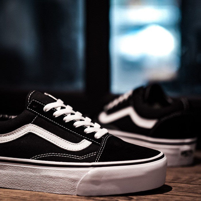 Vans Oldskool Black White Platform Original