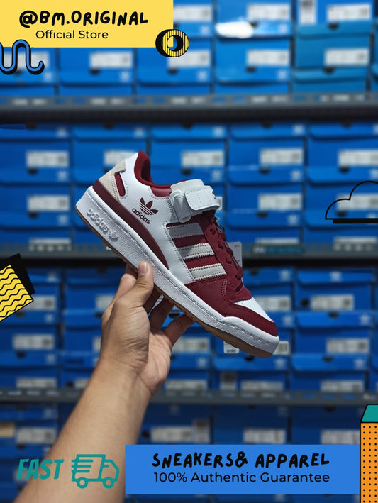 Adidas Forum Low Collegiate Burgundy White Grey One GX7068