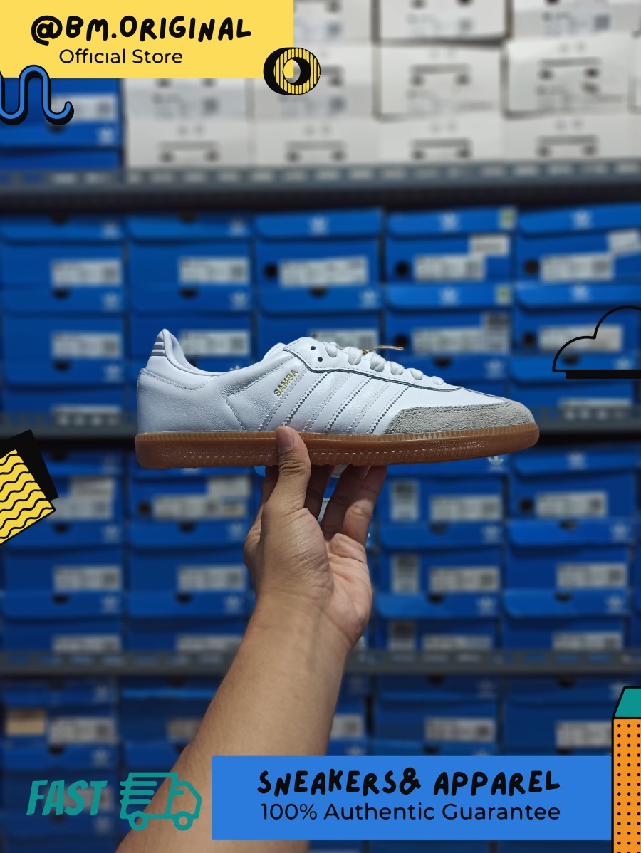 Adidas Samba Real Madrid Cloud White Gumsole ORIGINAL HQ7032