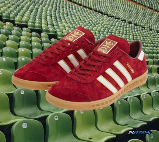 Adidas Hamburg OG Burgundy White Gumsole Exclusive ORIGINAL