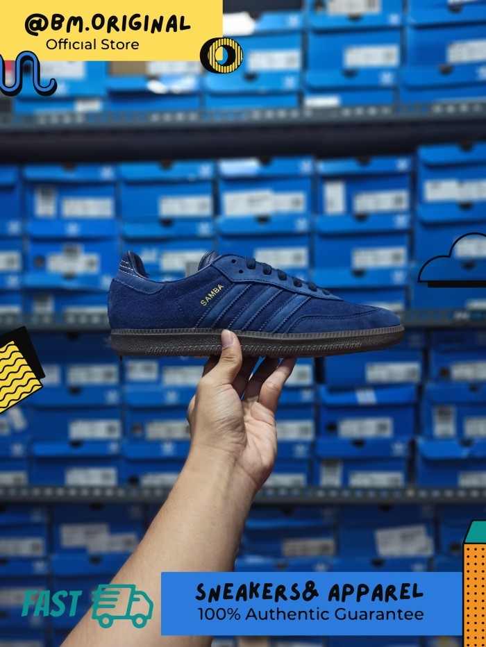 Adidas Samba FB Blue Dark Blue ORIGINAL CQ2089