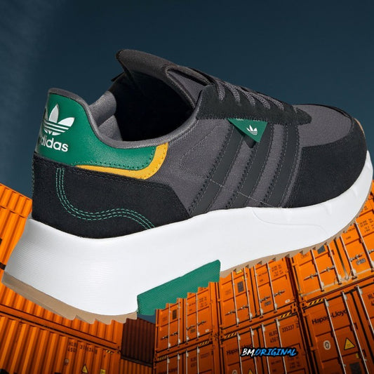 Adidas Retropy F2 Black Green White Gumsole ORIGINAL