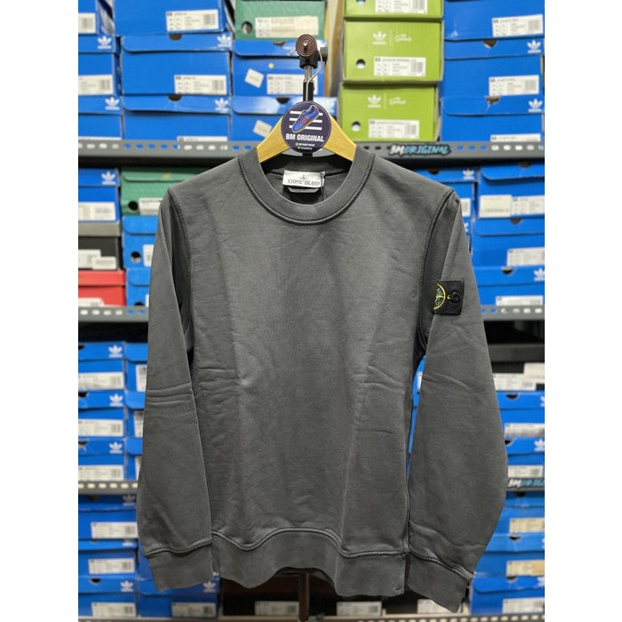 Stone Island Garment Dyed Sweatshirt Charcoal ORIGINAL 741563051 V0065