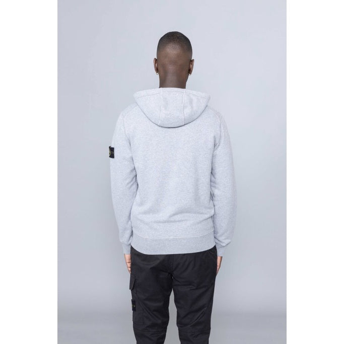 Stone Island Zip Hoodie Sweatshirt Melange Grey ORIGINAL 761564251