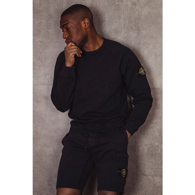 Stone Island Sweatshirt Old effect Garment Dyed Navy ORIGINAL 66360