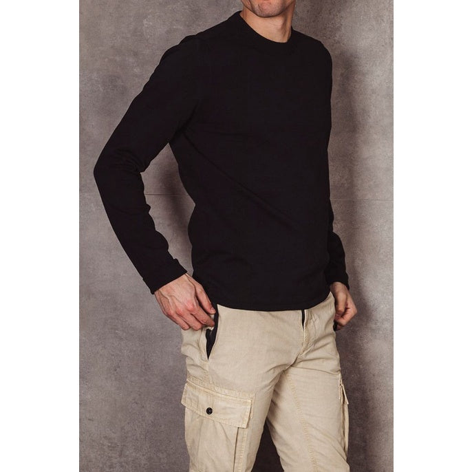 Stone Island 532B9 Black Cotton Sweater ORIGINAL
