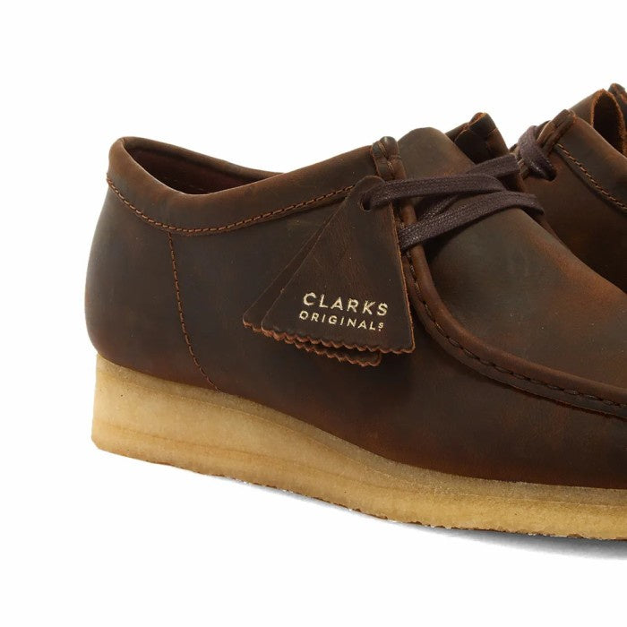 CLARKS ORIGINALS WALLABEE BEESWAX DARK BROWN