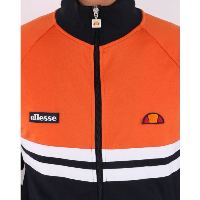 ELLESSE RIMINI TRACK TOP NAVY ORANGE 80s Casual ORIGINAL