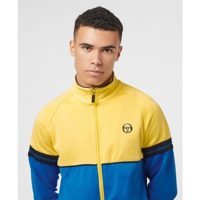 Sergio Tacchini Orion Tracktop Yellow Blue Black Exclusive ORIGINAL