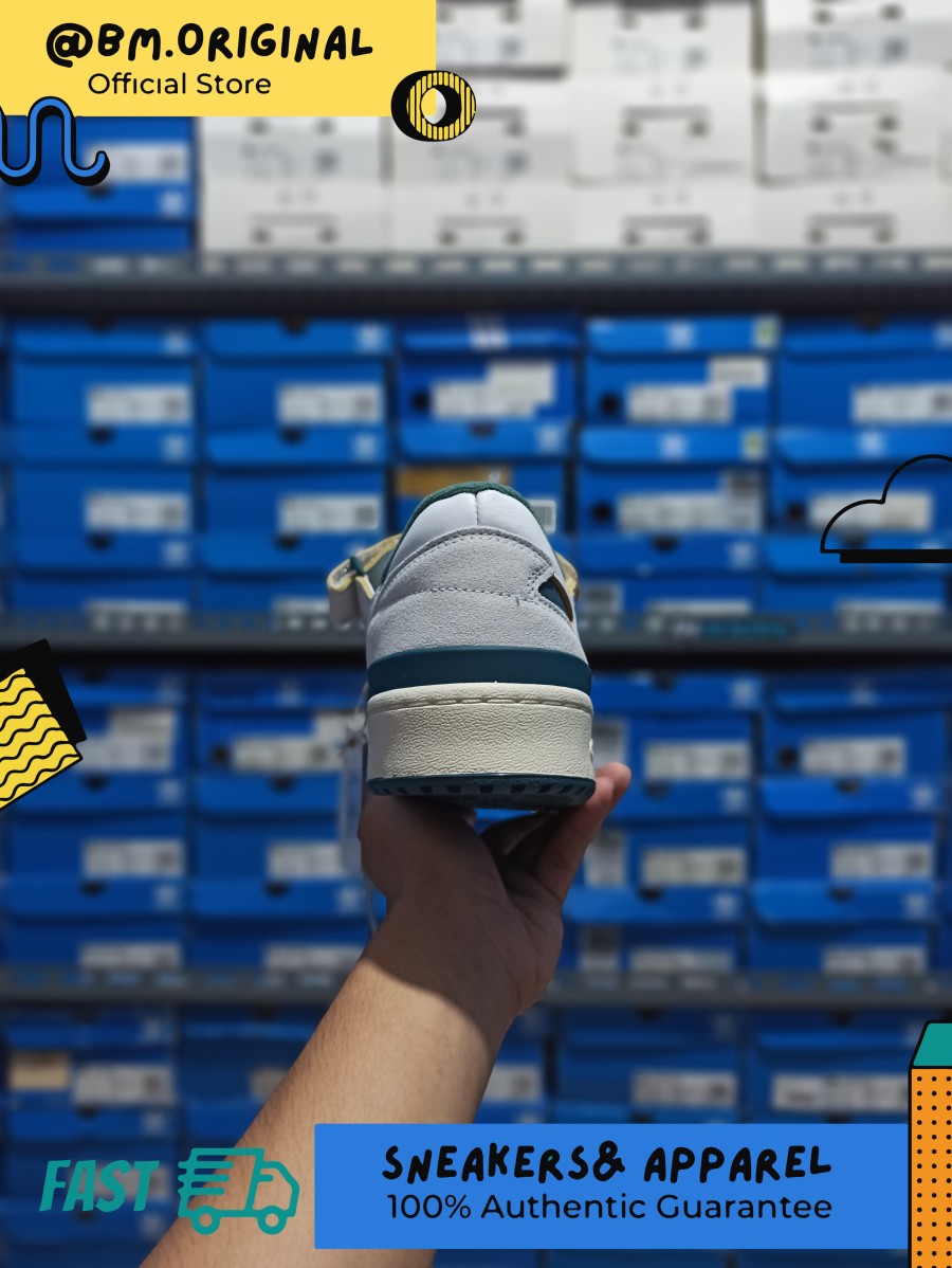 Adidas Forum 84 Low White Wild Teal ORIGINAL GX4536