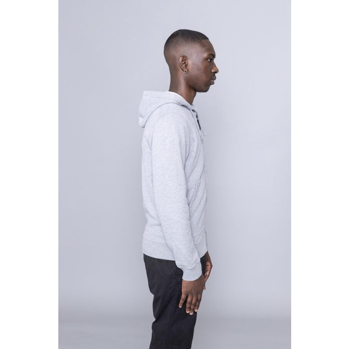 Stone Island Zip Hoodie Sweatshirt Melange Grey ORIGINAL 761564251