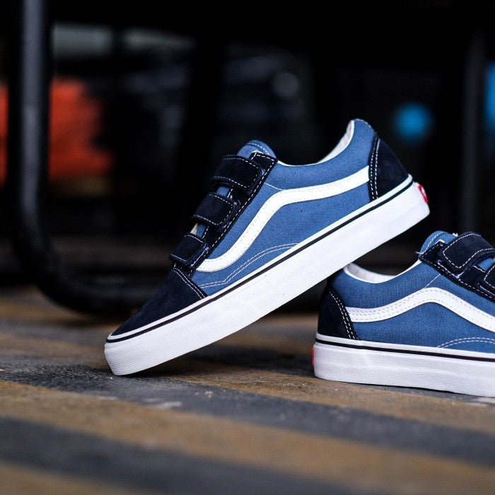 Vans Oldskool Velcro Classic Navy White ORIGINAL