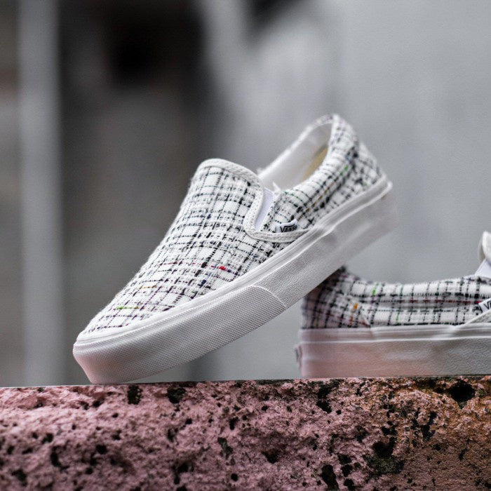Vans Slip ON Classic Woven Plaid White ORIGINAL