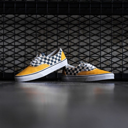 Vans Era Two Tone Checkerboard Black Yellow ORIGINAL