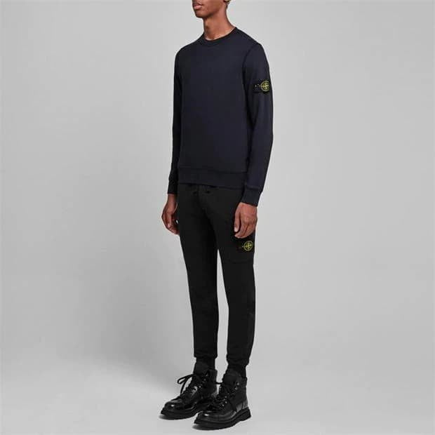 STONE ISLAND Badge Sleeve Sweatshirt Navy