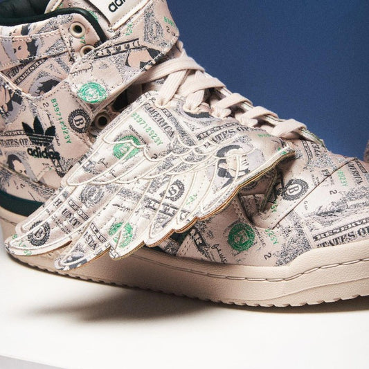 adidas Forum Wings 1.0 Trainers Js Money Cream White ORIGINAL Q46154